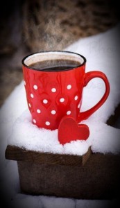 Create meme: coffee winter, good morning winter