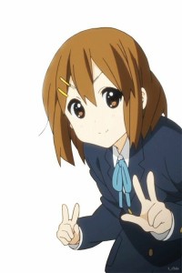 Создать мем: аниме кейон, юи хирасава лицо, k-on юи