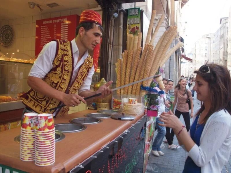 Create meme: turkish ice cream dondurma, dondurma, Marash Dondurma