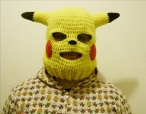 Create meme: pika, funny, ski mask