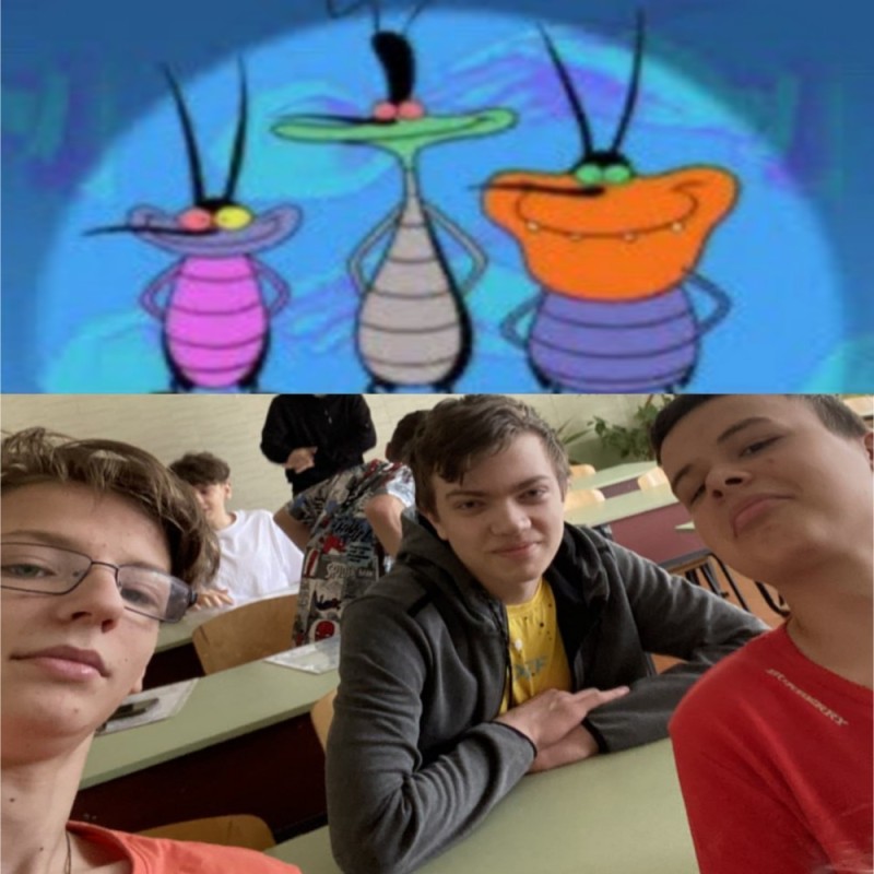 Create meme: cucaracha cockroach, oggy , Auggie and Cucaracha 