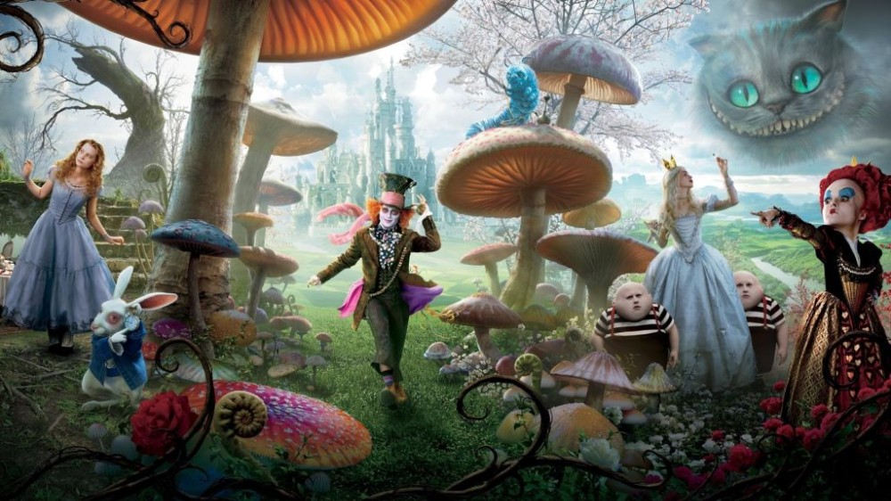 Create meme: Alice in Wonderland by Tim Burton, Alice in Wonderland, Alice in wonderland heroes