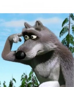 Create meme: the wolf turns to his temple, Masha and the bear wolves, wolf Masha and the bear meme