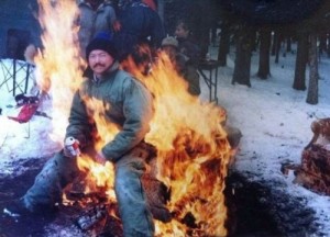 Create meme: fire, meanwhile in russia, people