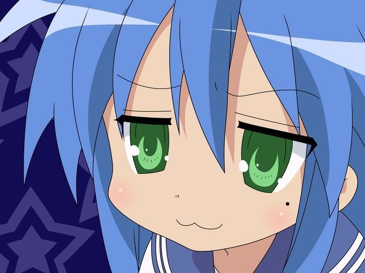 Create meme: nyashka anime, kawaii anime, anime lucky star