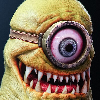 Create meme: Minions are monsters, Scary minion, The toothy minion