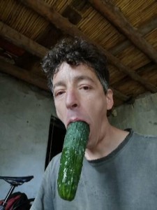 Create meme: male, people, cucumber