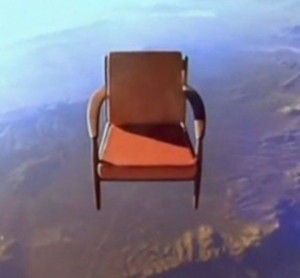 Create meme: flying chair, the cosmos chair, space chair