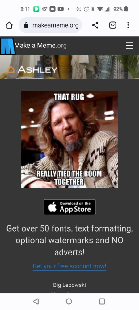 Create Meme "meme, Your Meme, The Big Lebowski" - Pictures - Meme ...