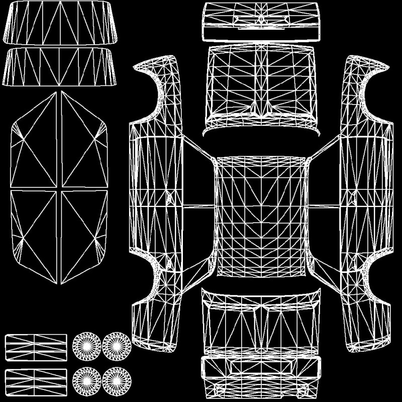 Создать мем: uv развертка колеса машины, развёртка rcd зазпорожец, развертка автомобиля