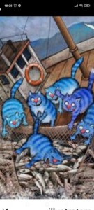 Создать мем: голубые коты ирины зенюк, голубые коты ирины зенюк 2020, синие коты ирины зенюк 2017
