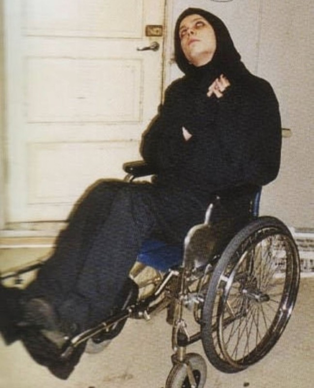 Create meme: wheelchair, wheelchair, Rem Digga in a wheelchair