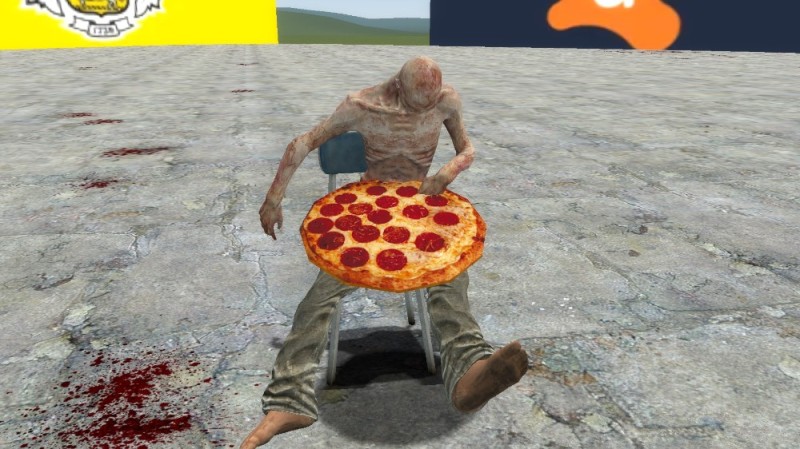 Create meme: grandma Granny, pizza , pizza mod