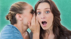 Create meme: the girl whispers into the ear of another, girl whispering