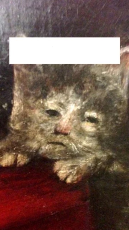 Create meme: cats in medieval paintings, picture of a cat, cats in paintings