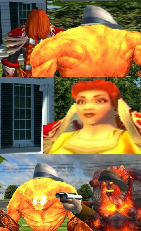 Create meme: RP warcraft, Fire Elemental Warcraft, wow classic Classic