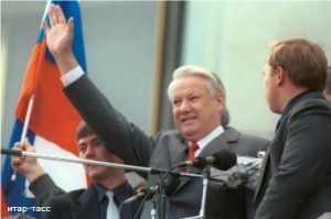 Create meme: photos of Yeltsin, Yeltsin and Gaidar, Boris Yeltsin putsch