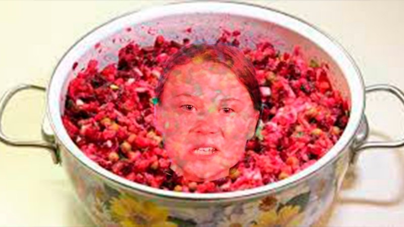 Create meme: vinaigrette, beetroot salad, roast for borscht with beetroot