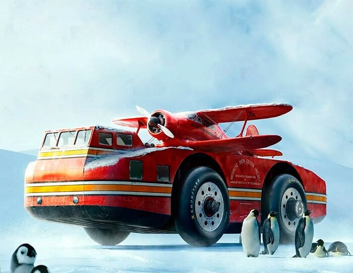 Create meme: antarctic snow cruiser, snow cruiser 1939, antarctic snow cruiser 1939