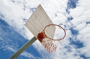 Create meme: basketball, basketball, basketball hoop