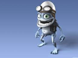 Создать мем: crazy frog axel, лягушонок, сумасшедшая лягушка