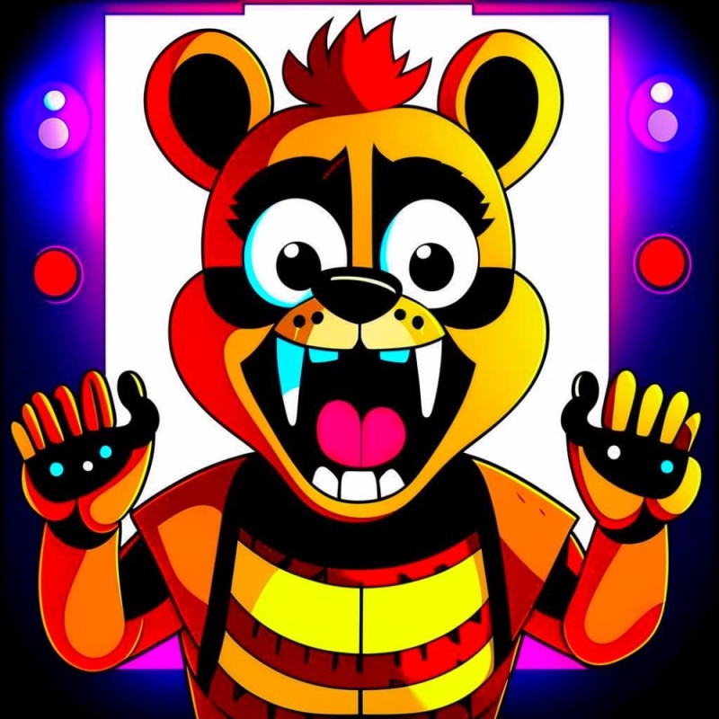 Create meme: five nights at freddy's, fnaf vr, glam rock freddy