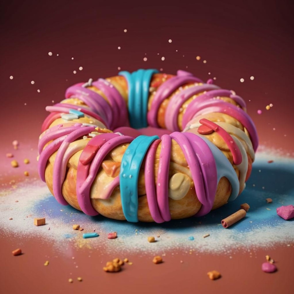 Create meme: The donut is realistic, sweet donut, delicious donuts