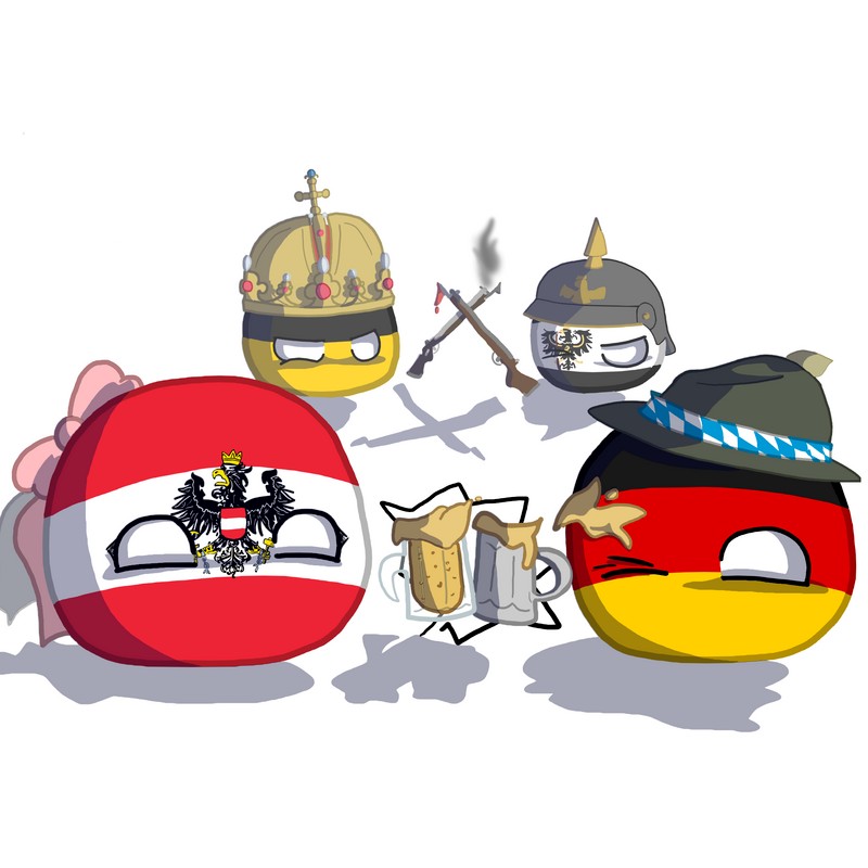 Создать мем: кантриболз австро венгрия, countryballs российская империя, countryballs австрийская империя