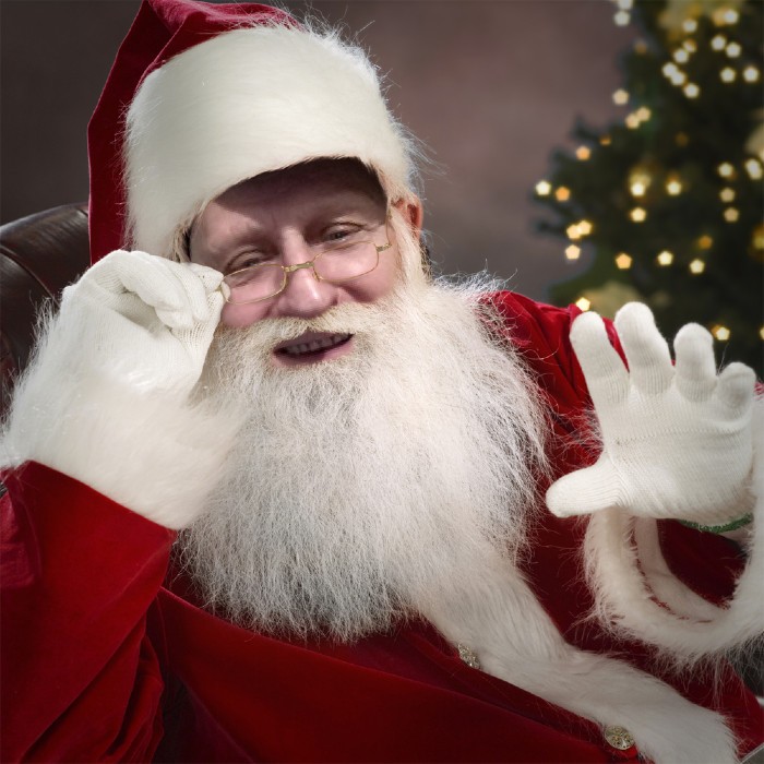 Create meme: new year Santa Claus , Santa Claus is real, surprised Santa Claus