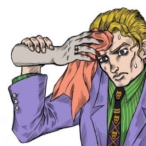 Create meme: yoshikage kira, jojo, Excited Kira