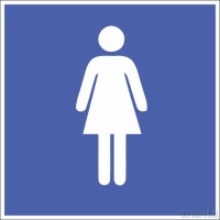 Create meme: sign female toilet, sign female toilet, women's toilet