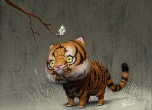 Создать мем: тигр, тойгер бенгал кот, тигр рисунок
