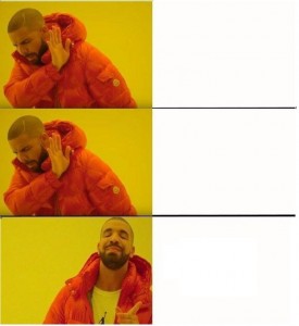 Create meme: Drake pattern, create meme, template meme with a black man