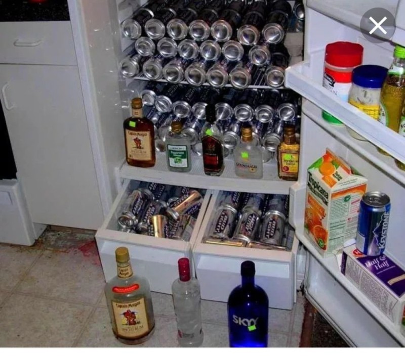 Create meme: refrigerator for beer, crates of beer, fridge with alcohol