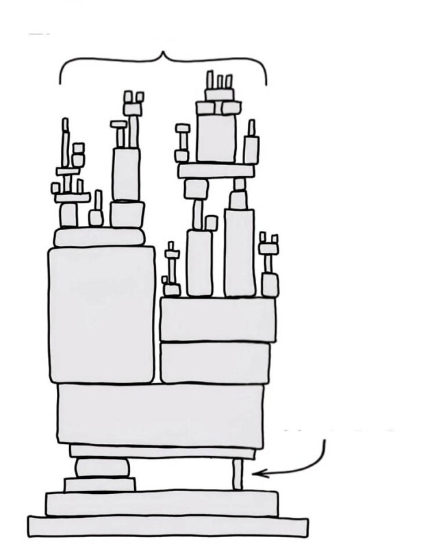 Create meme: diagram of hydraulic press db2432, stock vector, machine drawing