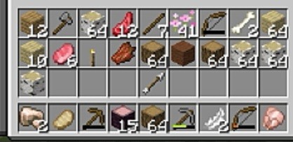 Create meme: inventory in minecraft, minecraft mod, crafting in minecraft