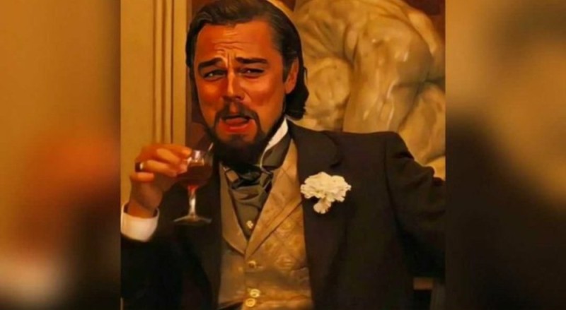 Create meme: leonardo dicaprio django meme, dicaprio django meme, dicaprio with a glass of django