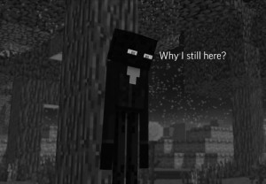 Create meme: enderman minecraft