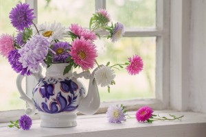 Create meme: asters bouquet, autumn bouquet of asters, still life autumn flowers asters