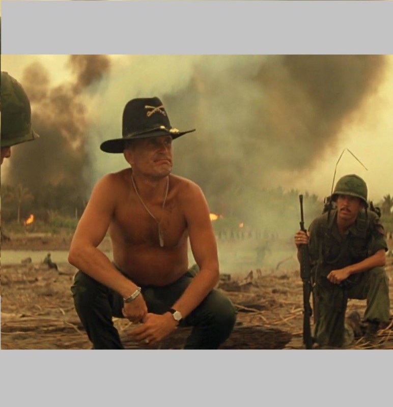 Create meme: the smell of Napalm in the morning , the smell of Napalm , I love the smell of napalm in the morning