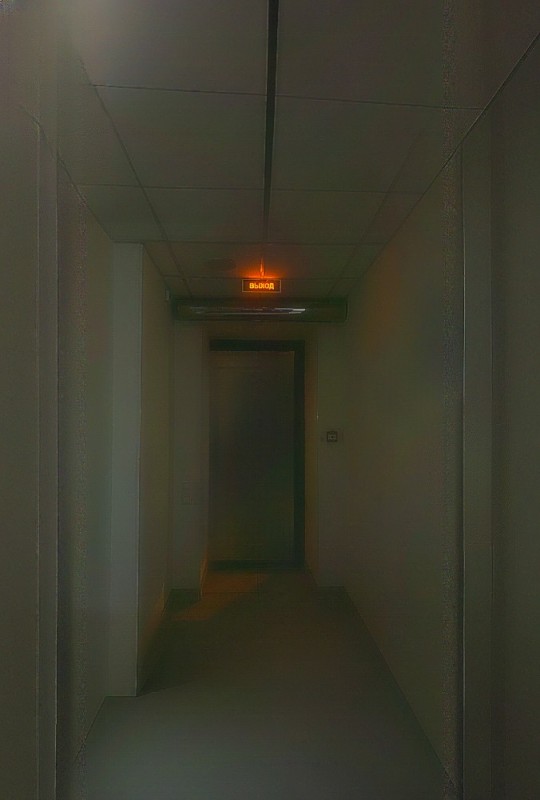 Create meme: corridor , a long corridor, office