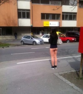 Create meme: on the streets, girl, feet