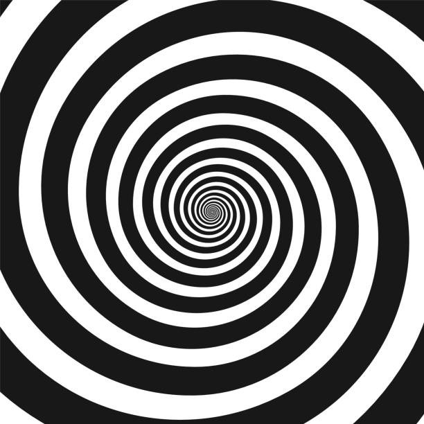 Создать мем: гипноз для сна, черно белая спираль, гипноз круг