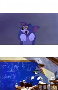 Create meme: Tom and Jerry meme template, the characters Tom and Jerry, Tom and Jerry meme