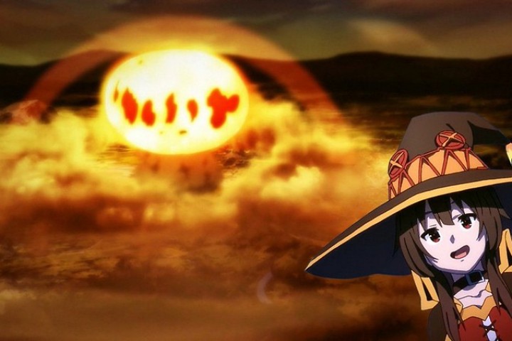 Create meme: megumin explosion, megumin, megumin anime