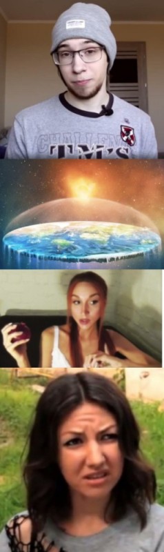 Create meme: Asian , flat earth theory, Bonjour Epta actress