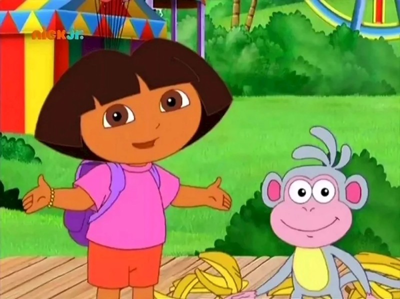 Create meme: Dasha is a traveler Benny, Dora the Explorer cartoon, Dasha traveler series