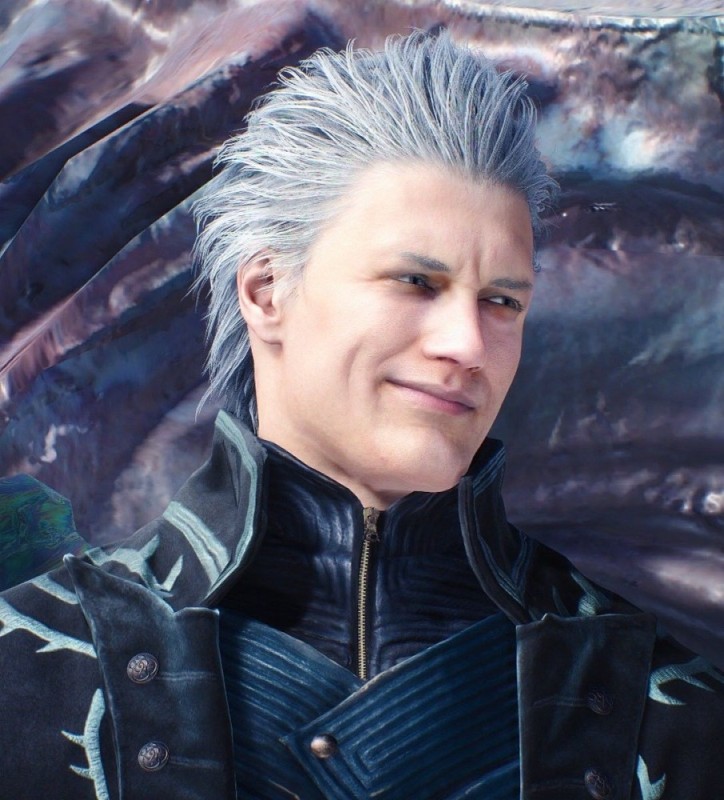 Create meme: virgil dmc 5 smiles, dmc 5 vergil, devil may cry 5 virgil