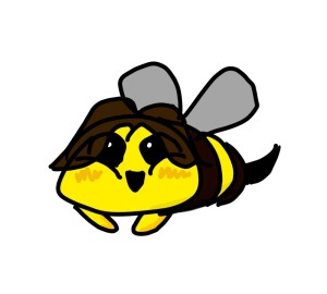 Создать мем: пчела майнкрафт, милая пчела из майнкрафта, пчела жъжъжъ