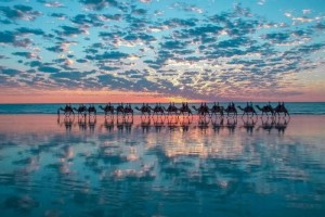 Create meme: beautiful places, bright photos from travels in Australia, cable beach